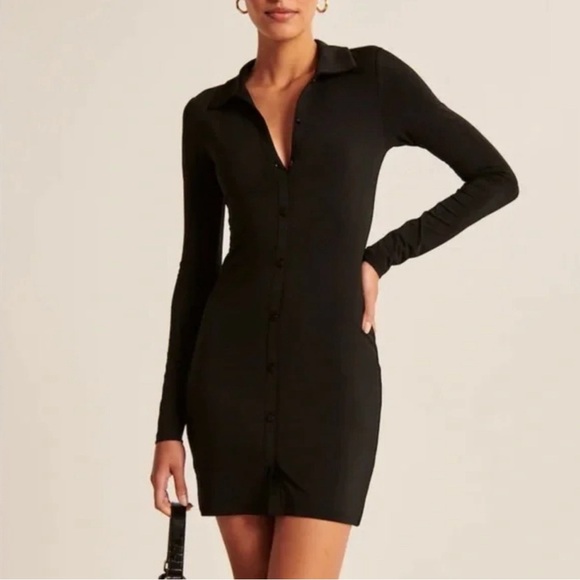 Abercrombie & Fitch Dresses & Skirts - NWT Abercrombie Ruched Knit Shirt Dress | Size XS